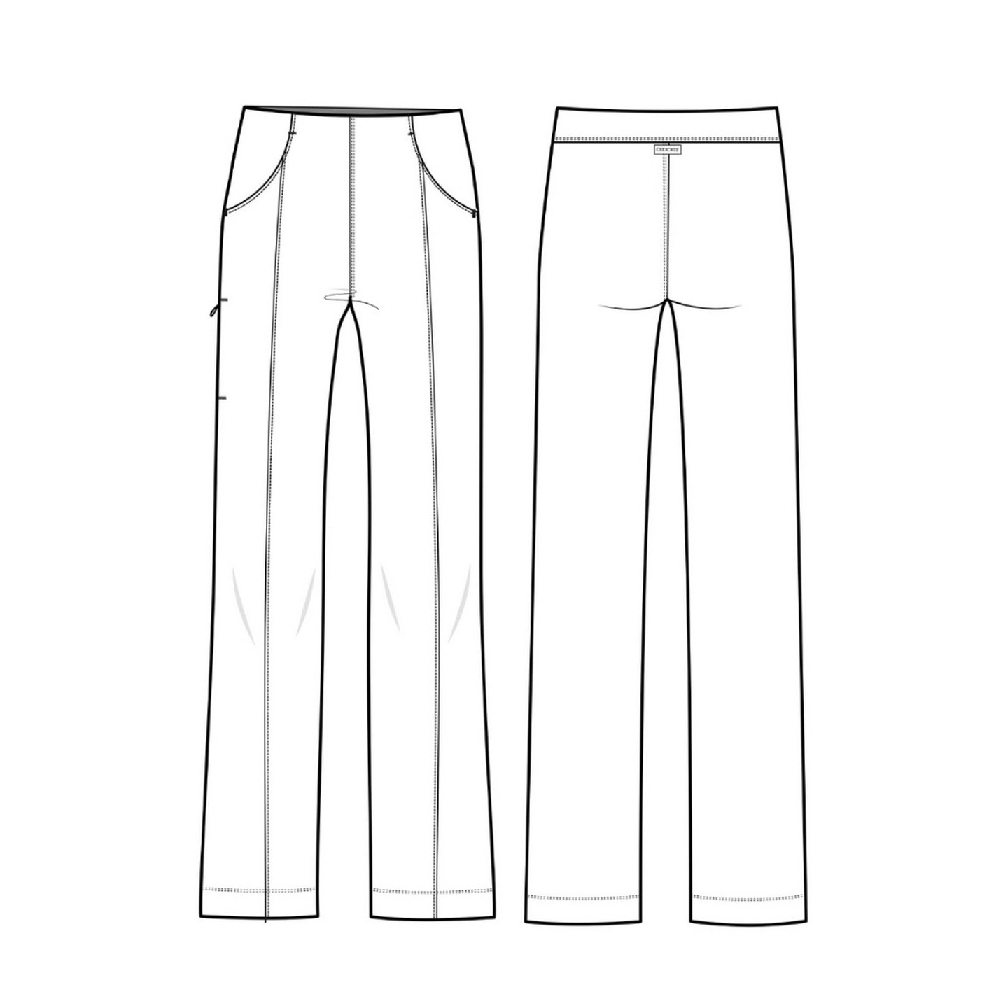 CK162 Achieve 3 Pocket Wide Leg Pant by Cherokee