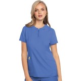 MC609 Insight Haut Henley Col Zippé par Med Couture