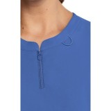 MC609 Insight Zip Neck Henley Top by Med Couture 