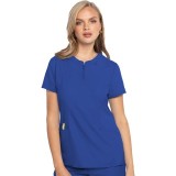 MC609 Insight Zip Neck Henley Top by Med Couture 