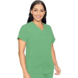 7459 Med Couture Performance Touch V-Neck Shirttail Top