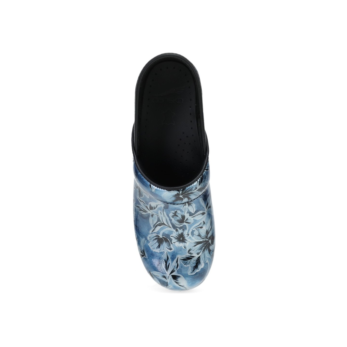 Professional Blue Vine Patent Leather Clog by Dansko - Women's