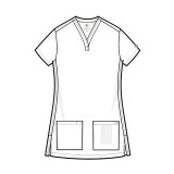 HH751 Quest 3 Pocket Y-Neck Scrub Top by Healing Hands