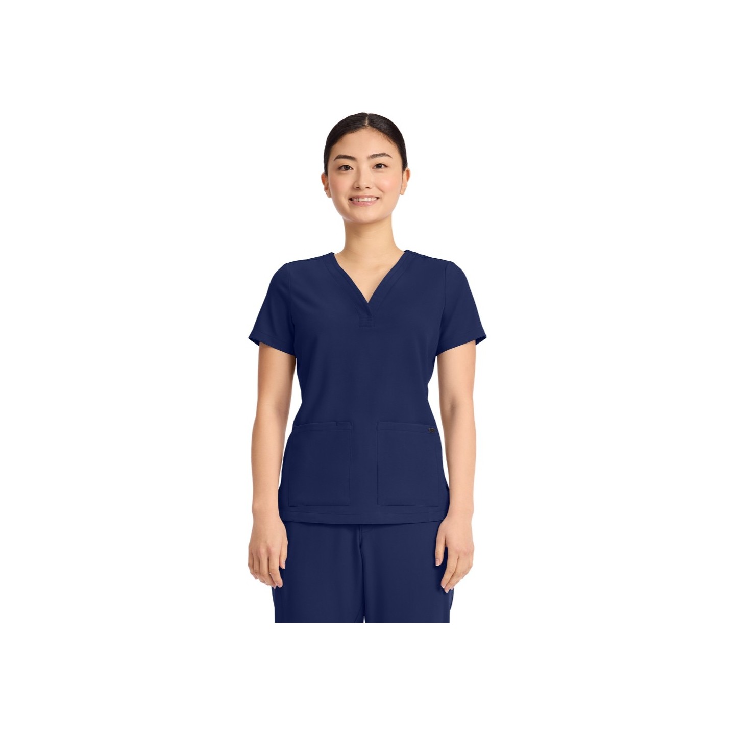 HH751 Quest 3 Pocket Y-Neck Scrub Top by Healing Hands