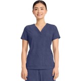 HH751 Quest 3 Pocket Y-Neck Scrub Top by Healing Hands