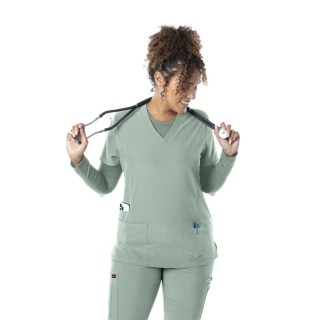 62-4202 FUBU Haut à Col en V Sportif avec 5 Poches par Green Town