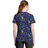 CK857 Haut Imprimé à Col en V Haut-bas par Cherokee - Tutti Frutti