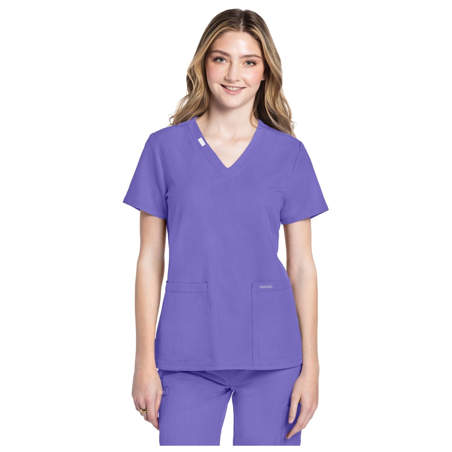 CK953A WW Originals Ultra V-Neck 2 Pocket Top by Cherokee