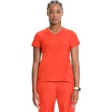 IN706A Kinetic V-Neck 2 Zip Pocket Knit Top by Infinity