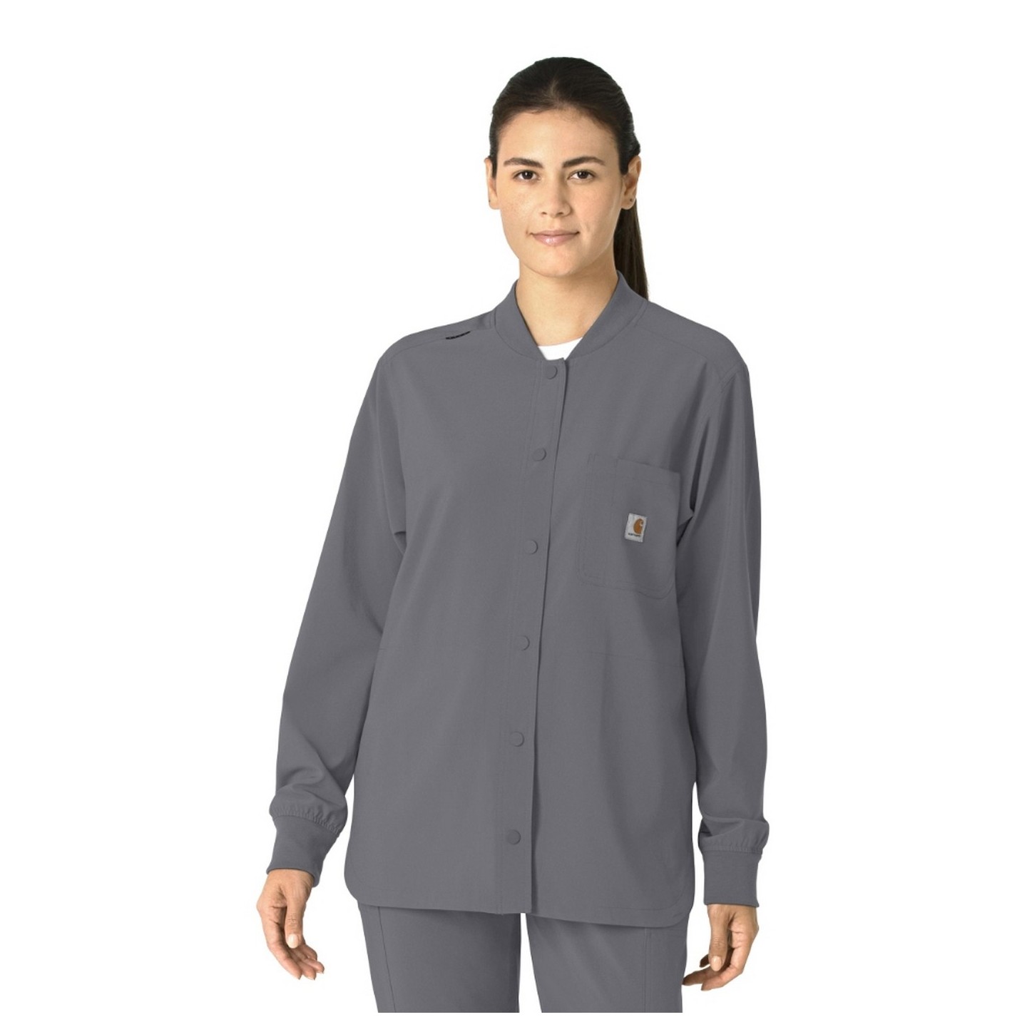 C82210 Carhartt Force Cross-Flex Women's Snap Front Shirt Jacket