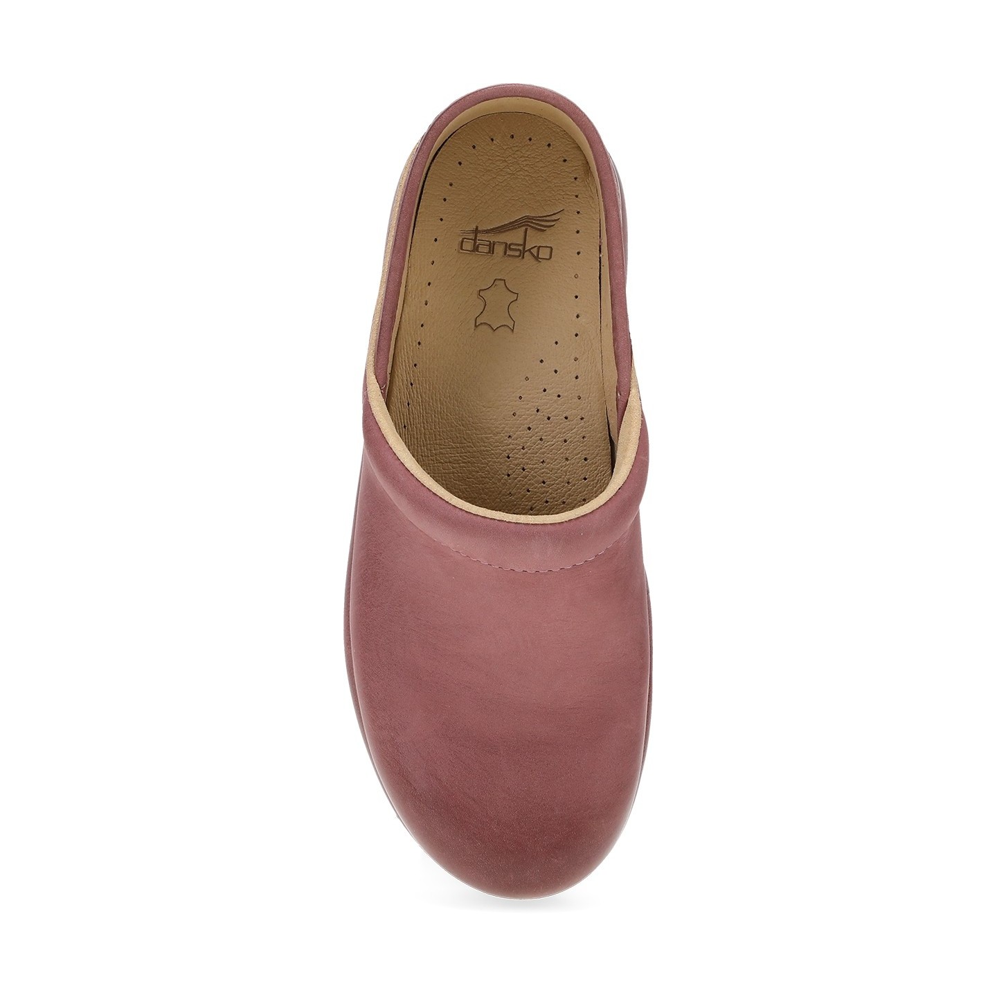 Platform Pro Rose Burnished Nubuck Clog for Women by Dansko 