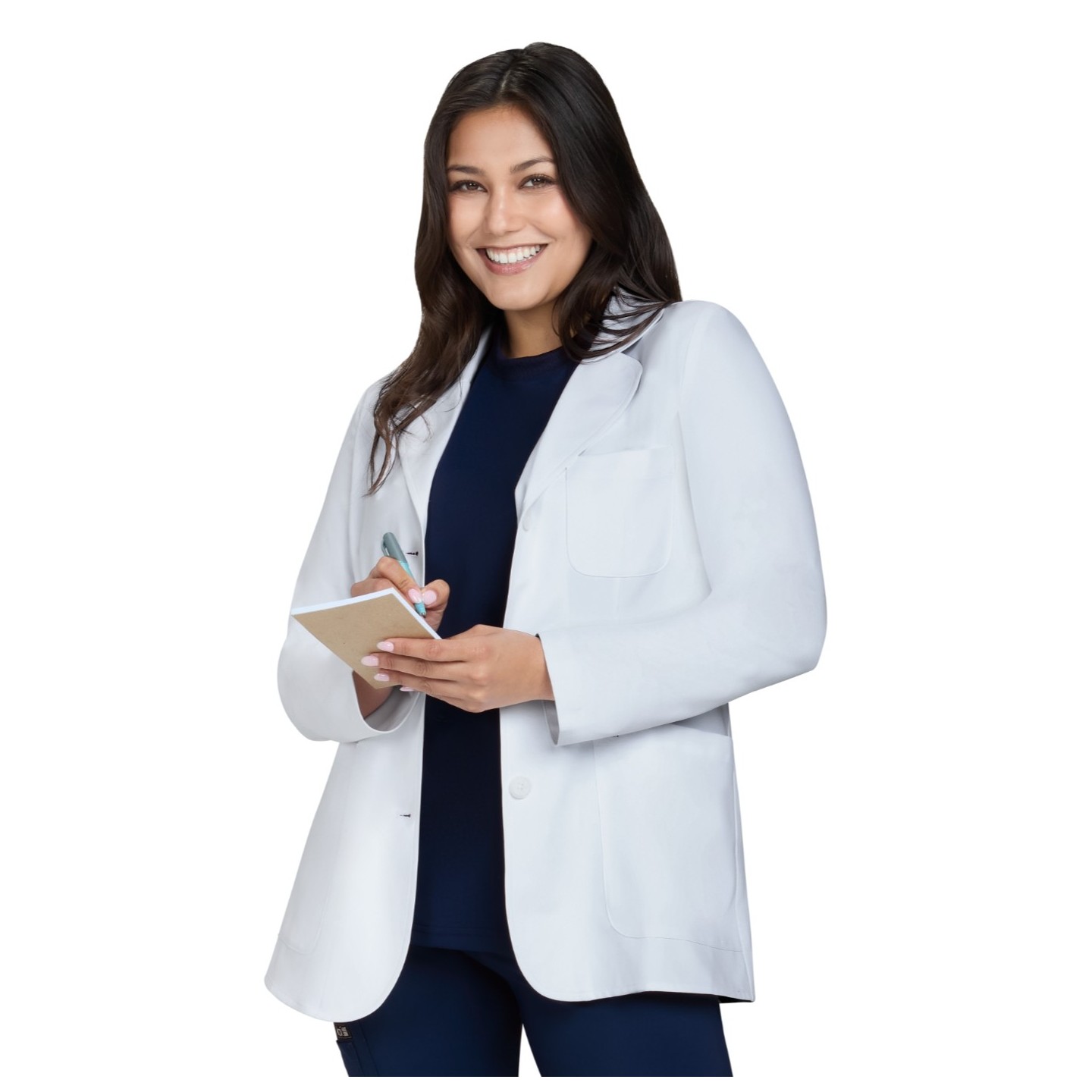 472 Essentials Amelia Water Repellent 5 Pocket Lab Coat by koi