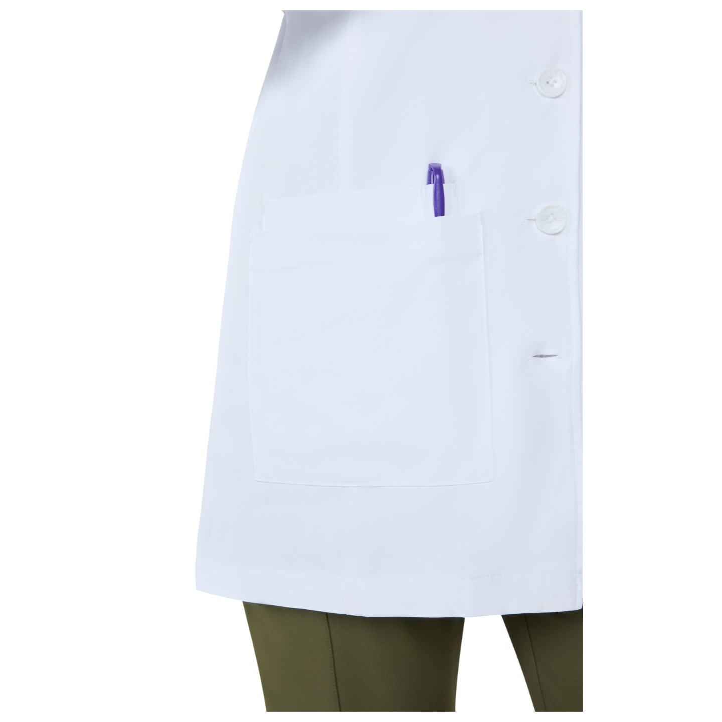 464 Essentials Hema 4 Pocket Stretch Lab Coat by koi