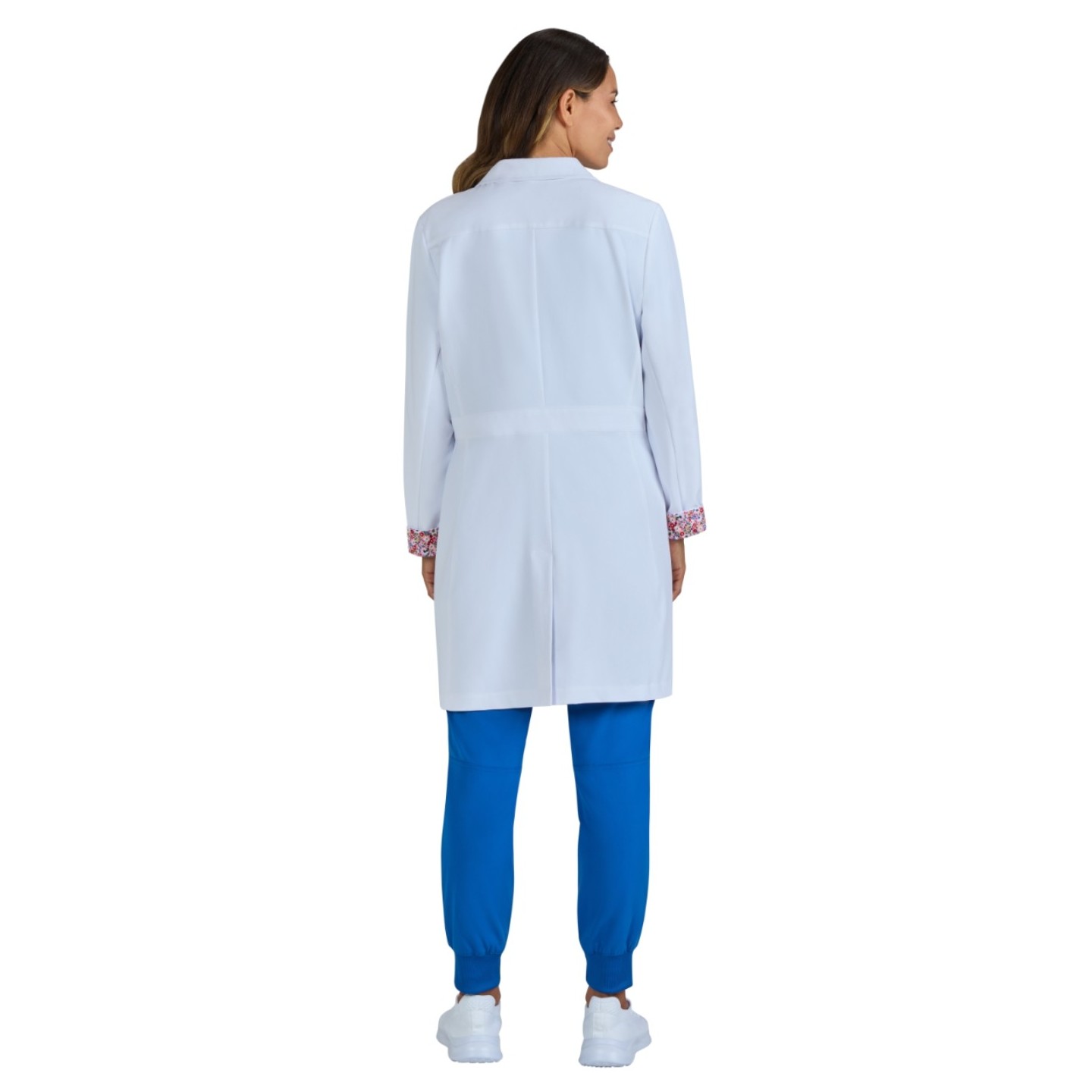 466 Essentials Fusion Round Collar Lab Coat by koi
