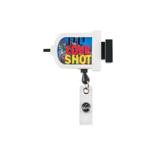 A156 koi Retractable Shaker Badge Reel - Love Shot