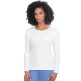 1110 Essentials Rohan Heart Pointelle Long Sleeve Underscrub by koi