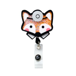 A156 koi Retractable Shaker Badge Reel - Fantastic Dr. Fox