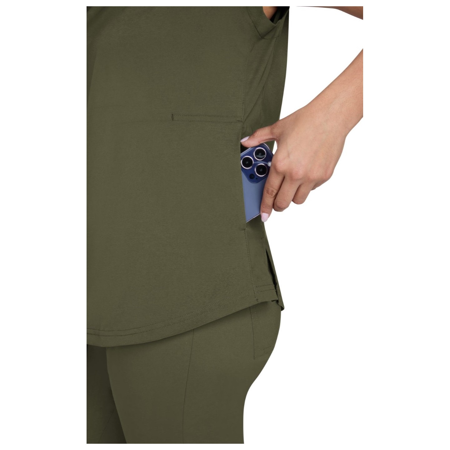 1137 Basics Kenley Crew Neck 2 Pocket Top by koi