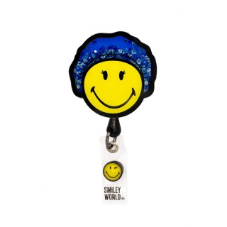 SA156 Smiley World Retractable Shaker Badge Reel by koi - Surgeon