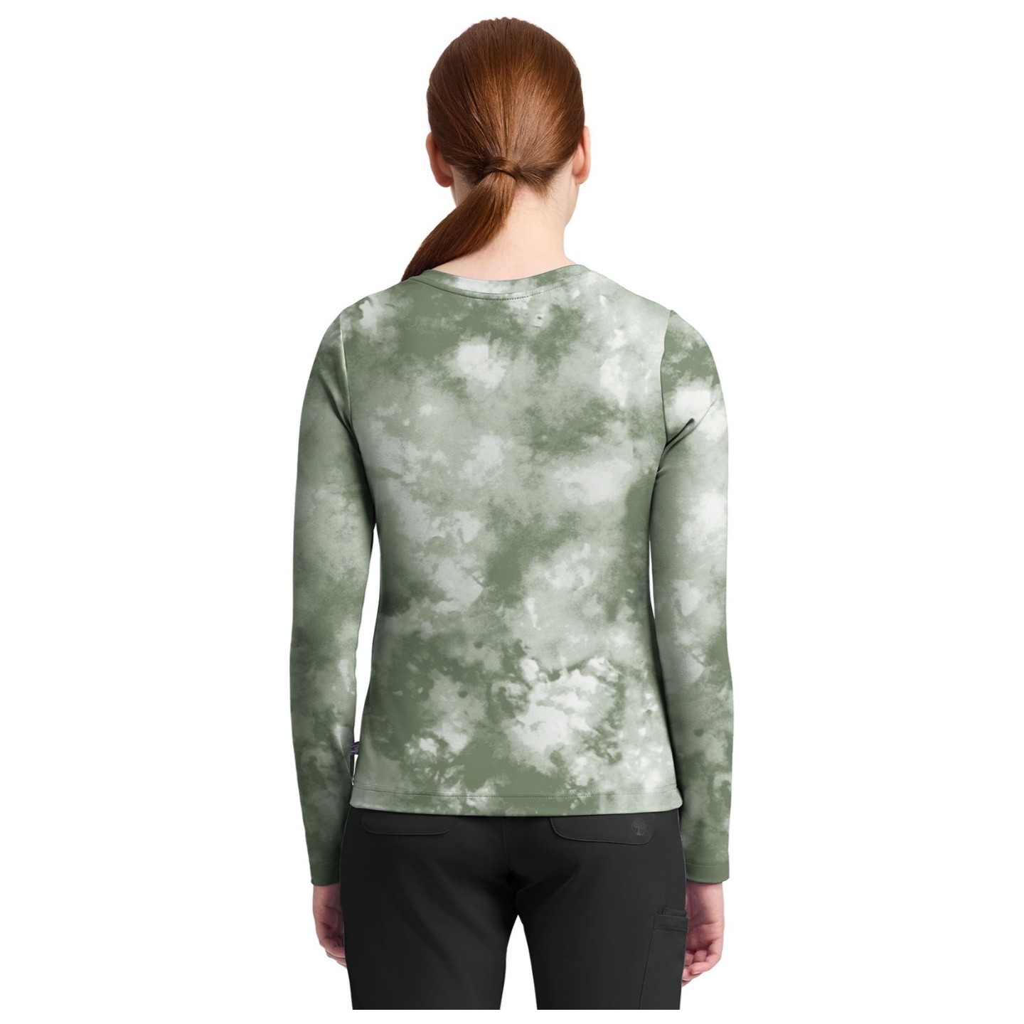 HH816 Healing Hands Melissa Long Sleeve Scrub Print Tee