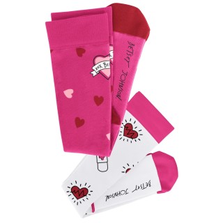 BA179 koi Betsey Johnson Chaussettes de Compression 2-Paires - Love and Care