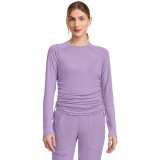 MC700 Amp Ruched Adjustable Length Long Sleeve Underscrub Top by Med Couture