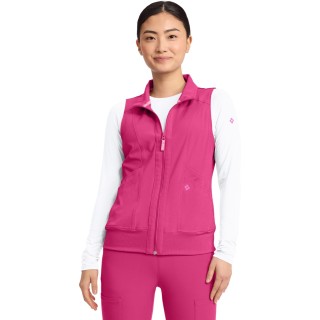 MC500 AMP 4 Pocket Zip Front Vest with Removable Hood by Med Couture