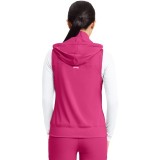 MC500 AMP 4 Pocket Zip Front Vest with Removable Hood by Med Couture