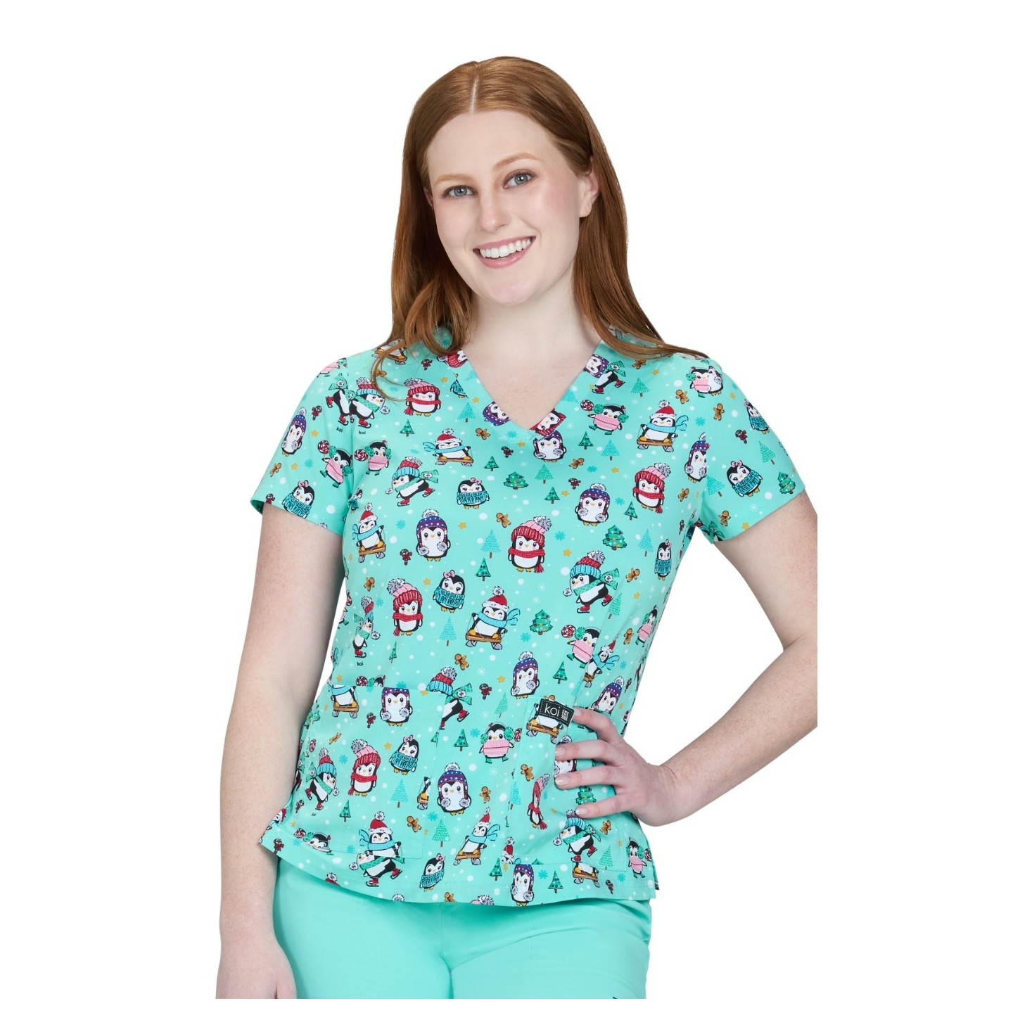 384PR koi Basics Leslie Top - Penguins