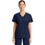 IN647A Pursuit 2 Pocket V-Neck Top by Infinity