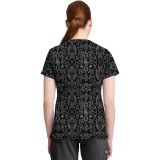 MC632 Med Couture V-Neck Print Top - First Rodeo