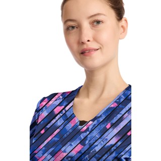 CK609 Round Neck Top by Infinity - Staggered Marble