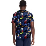 TF788 Tooniforms Men's Print 2 Pocket V-Neck Top by Cherokee Uniforms - Mickey Bro Time