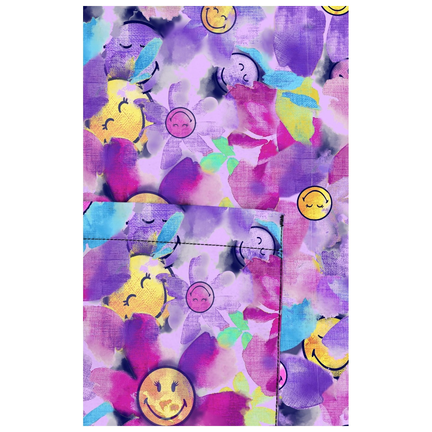 S102PR Smiley World Adoring Print Top by koi - Happy Daze