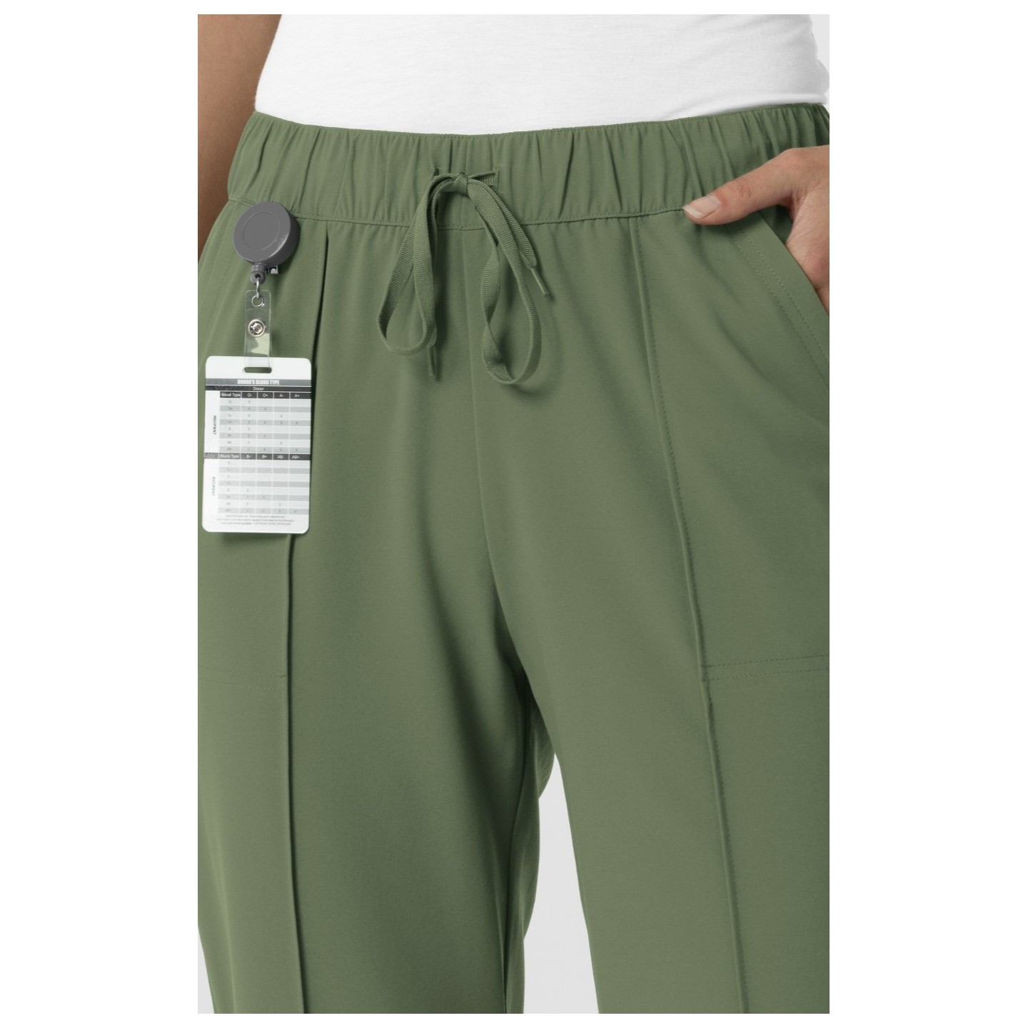 5154 Renew Pantalon Jambe Courte et Droite avec Details Pinktuck par WINK