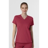 6259 RENEW Knit Flex-n-Reach V-Neck Raglan Top by WINK