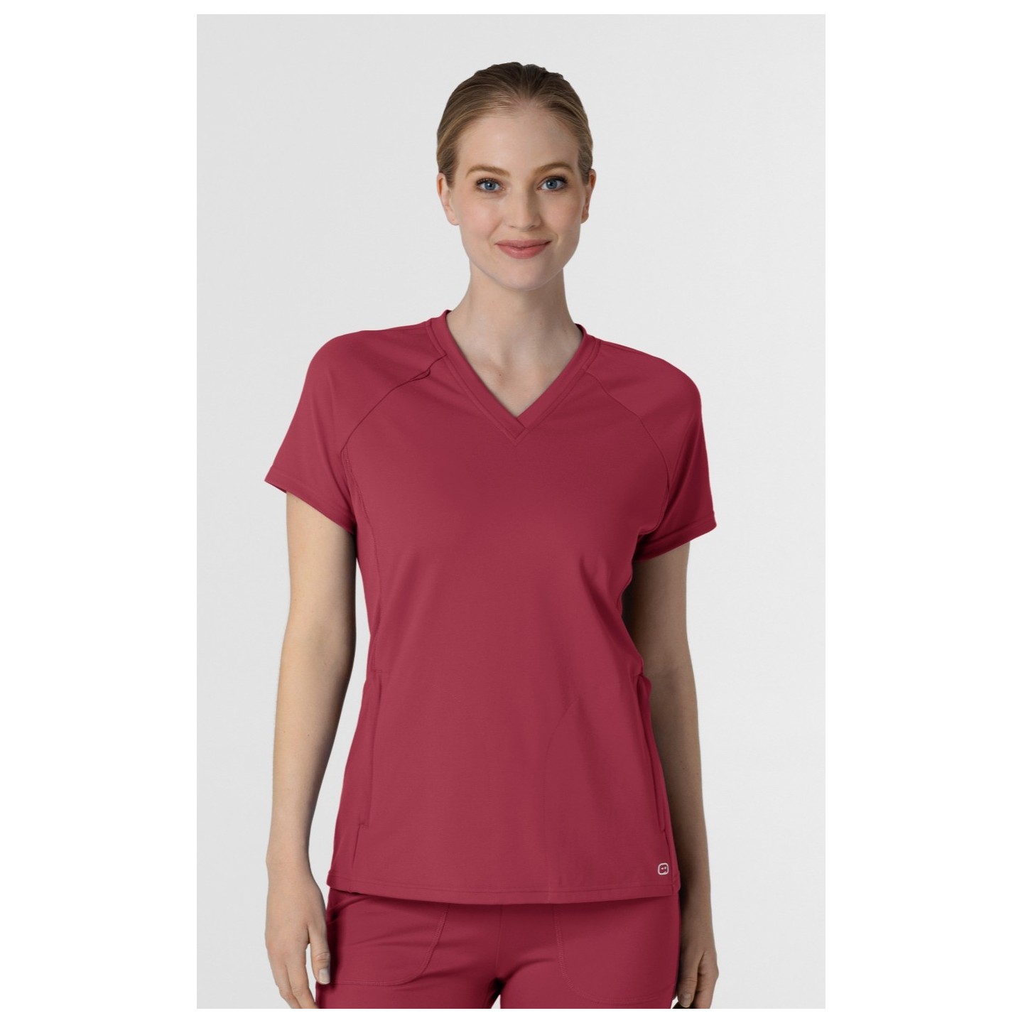 6259 RENEW Knit Flex-n-Reach V-Neck Raglan Top by WINK