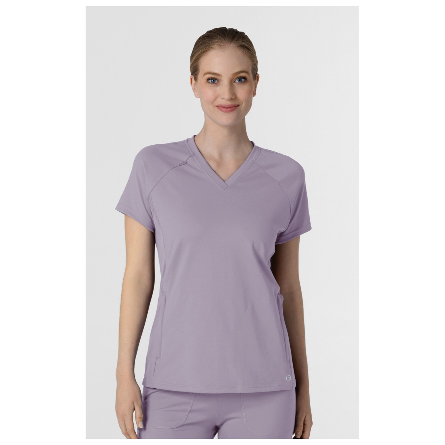 6259 RENEW Knit Flex-n-Reach V-Neck Raglan Top by WINK