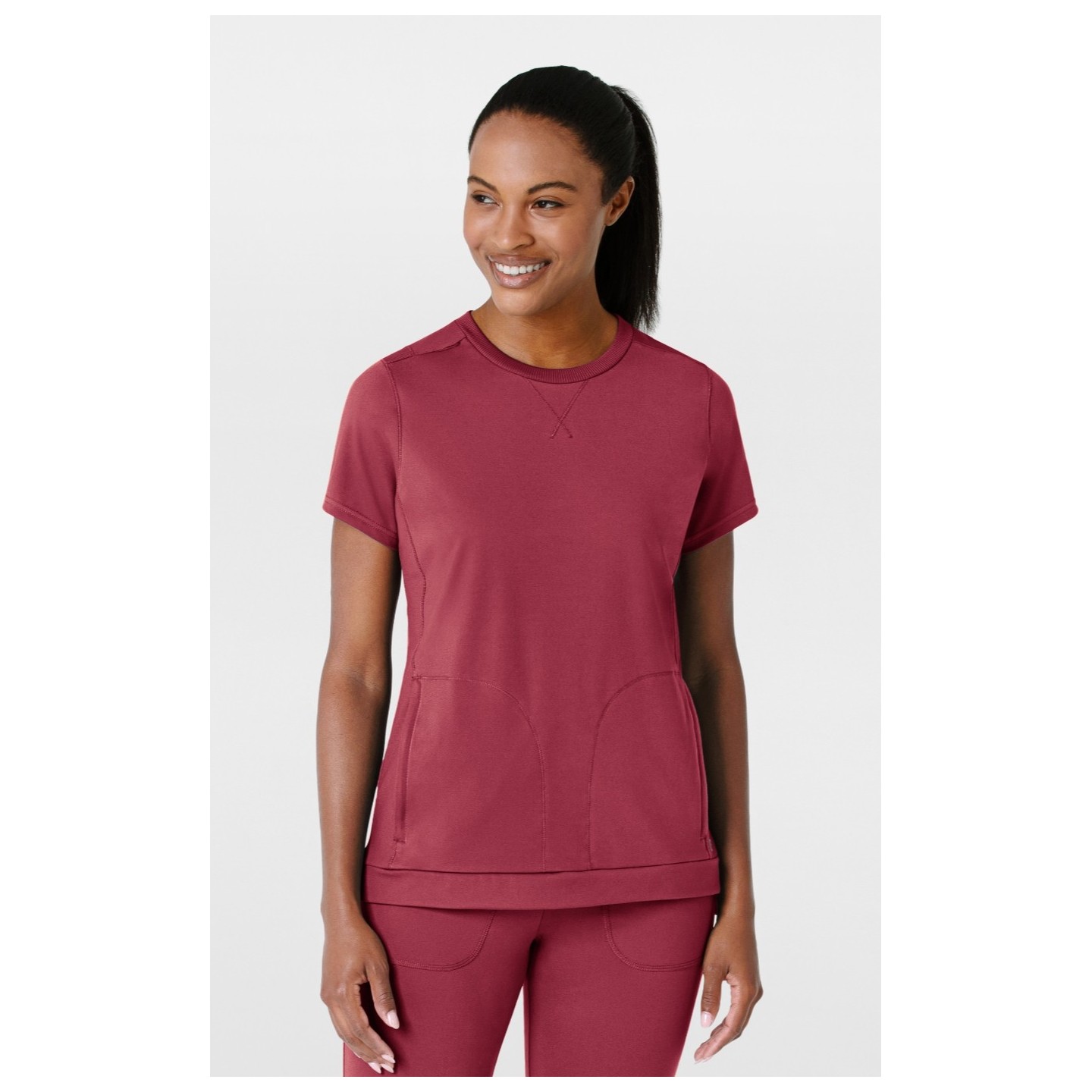 6359 RENEW Crew Neck Flex-n-Reach 2 Pocket Top by WINK