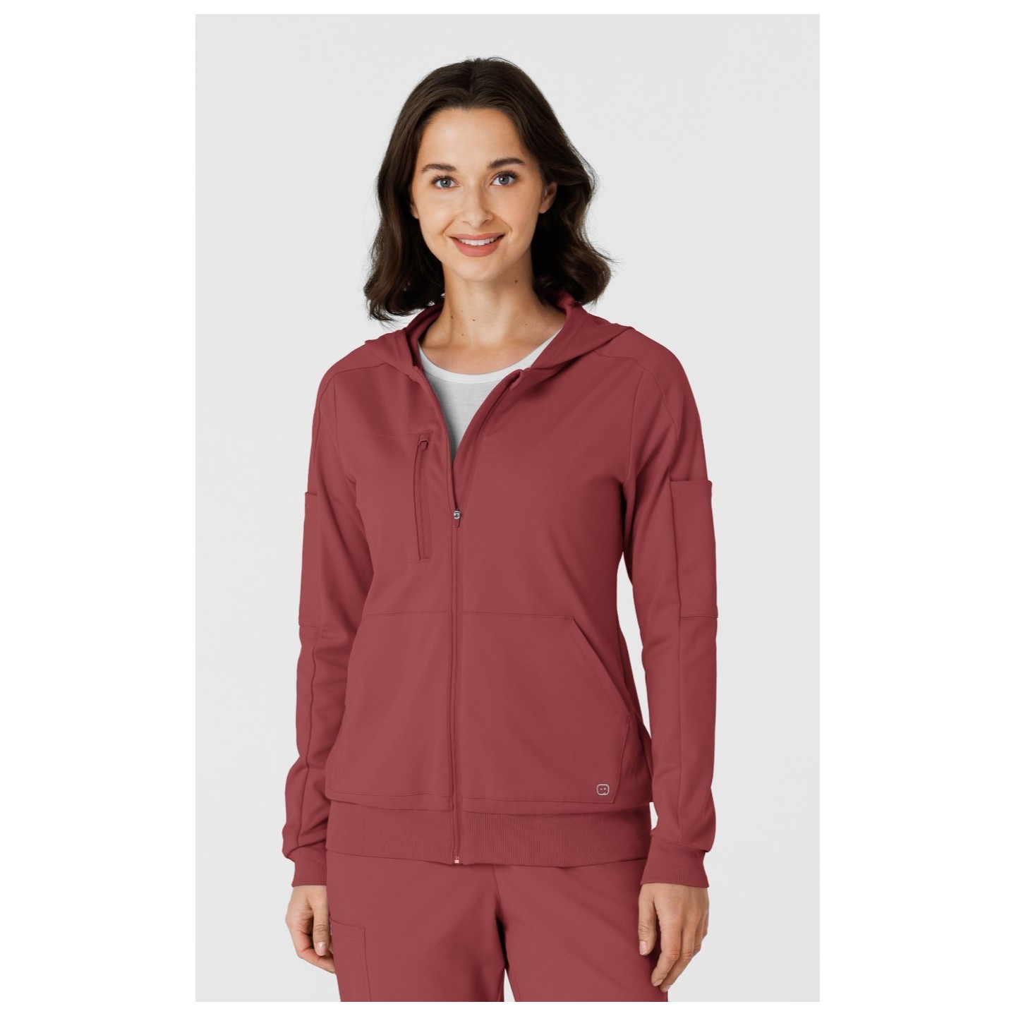 8159 Renew Knit 4 Pocket Zip Front Warm Up Jacket by WINK