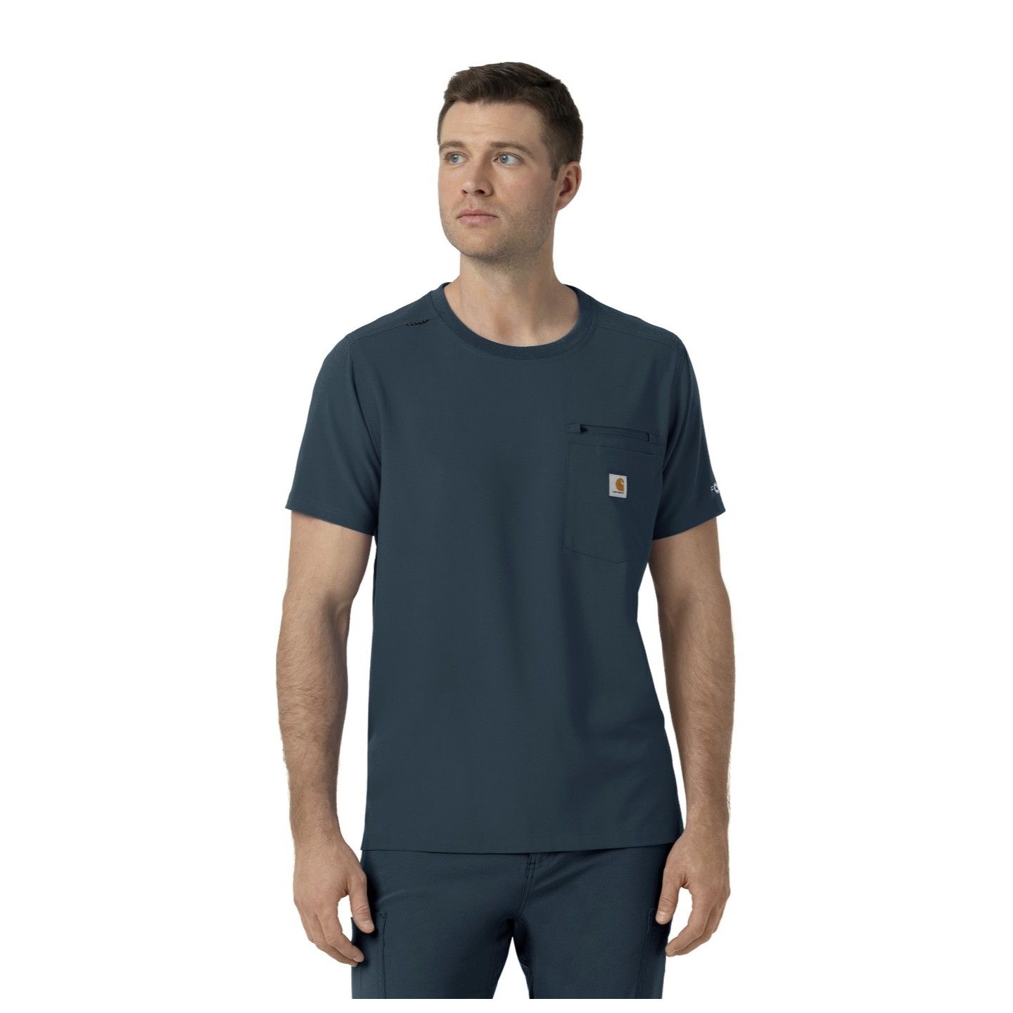 C16510 Carhartt Force Cross-Flex Men's Crew Neck Scrub Top