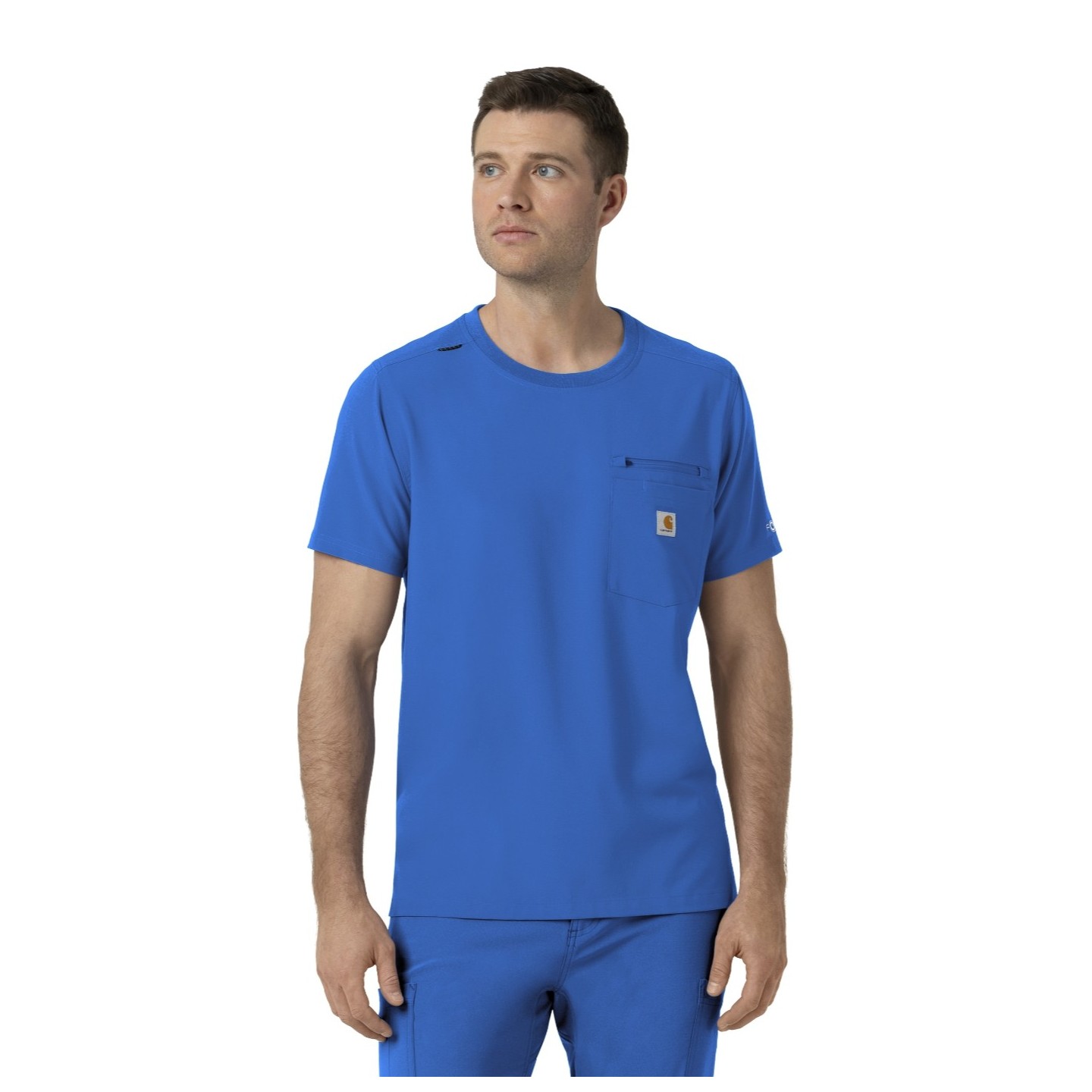 C16510 Carhartt Force Cross-Flex Men's Crew Neck Scrub Top