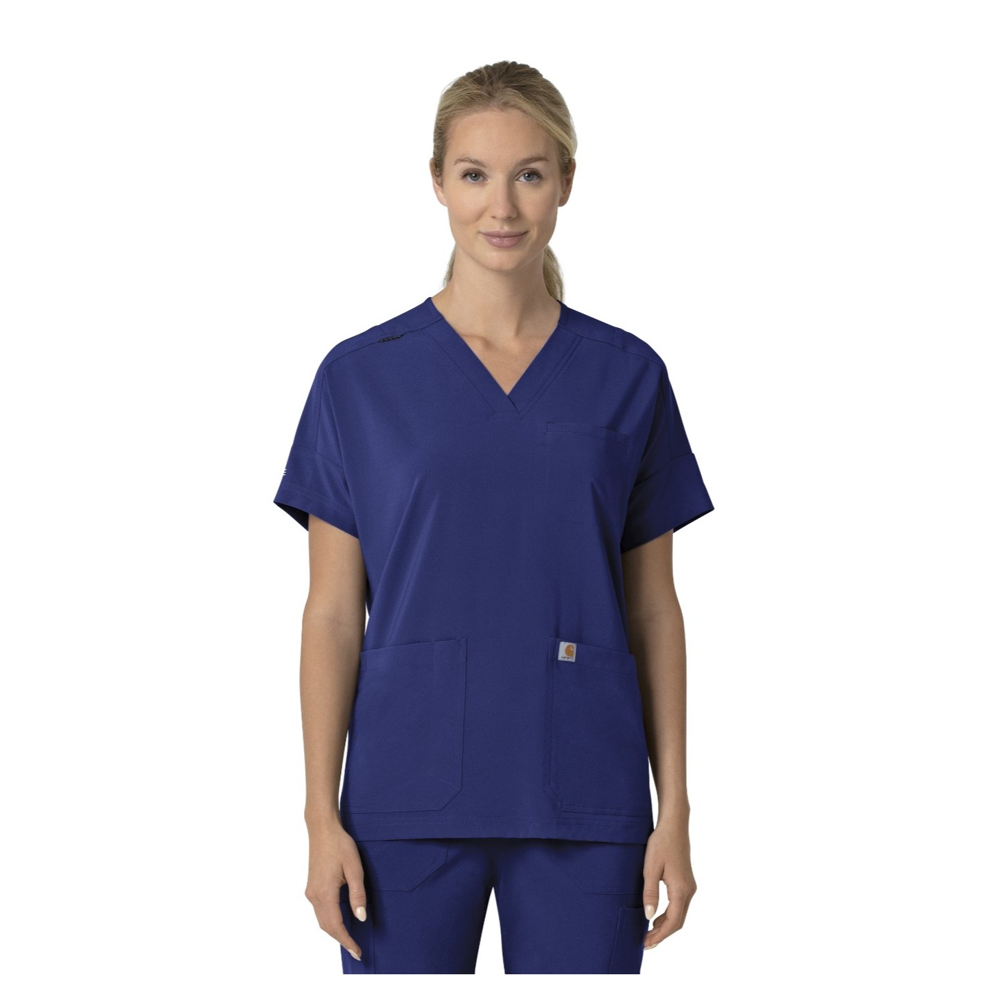 C13110 Carhartt Force Cross-Flex Women's Modern Oversized V-Neck Top