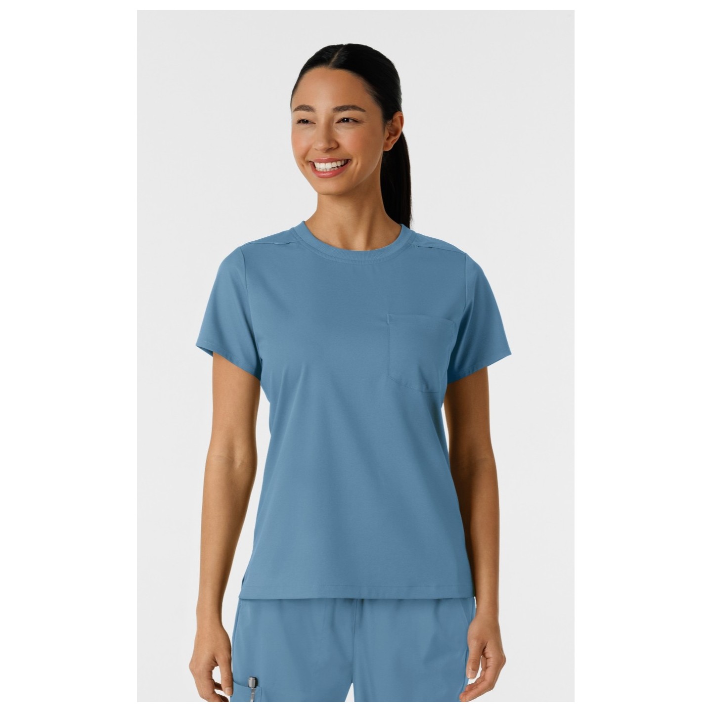 6451 Boundless Classic Women's Crew Neck Tee Scrub Top by WINK