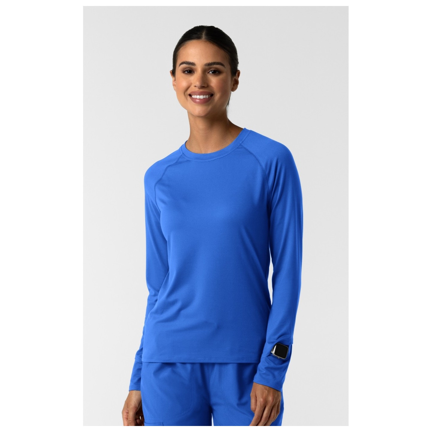 2139 Layers Long Sleeve Underscrub Top with Watch Windows by WINK