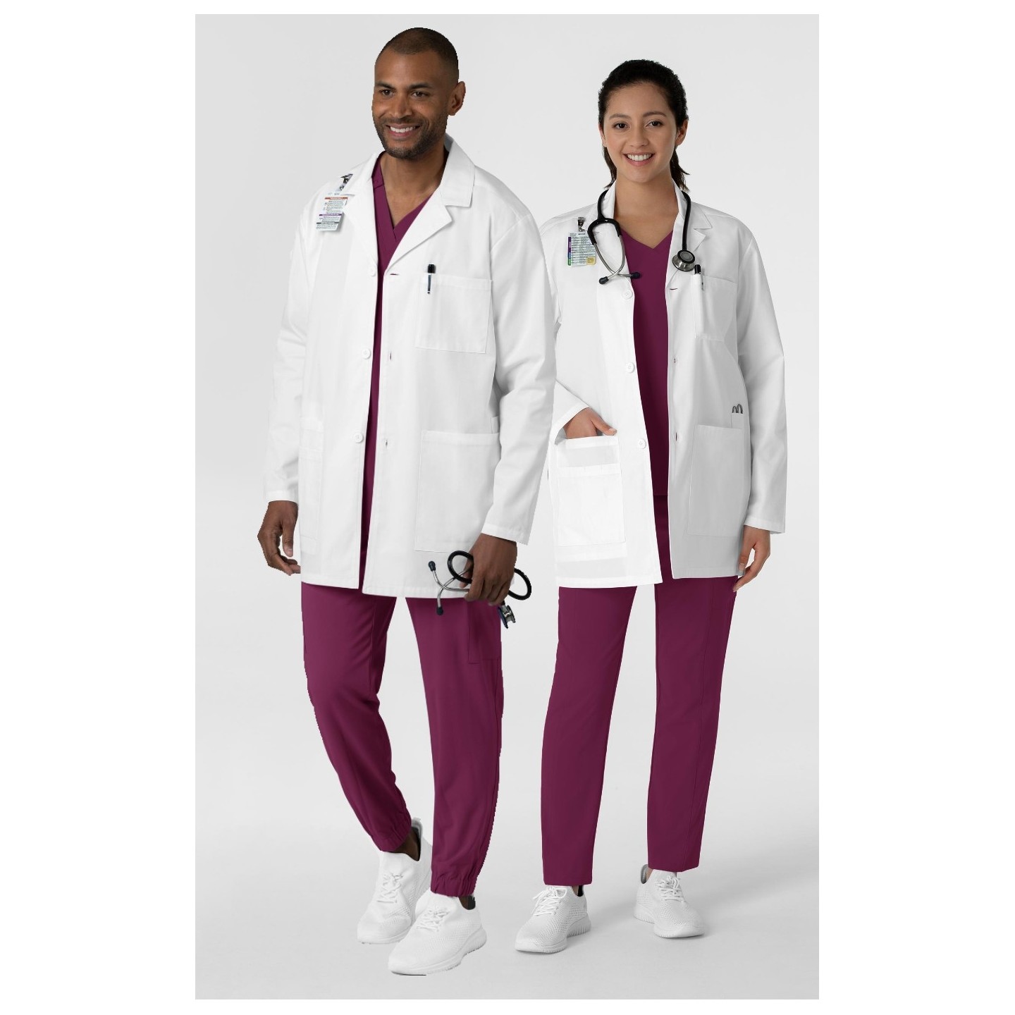 7602 WonderLab Manteau de Laboratoire 33 po Unisexe 'Iconic' par WINK
