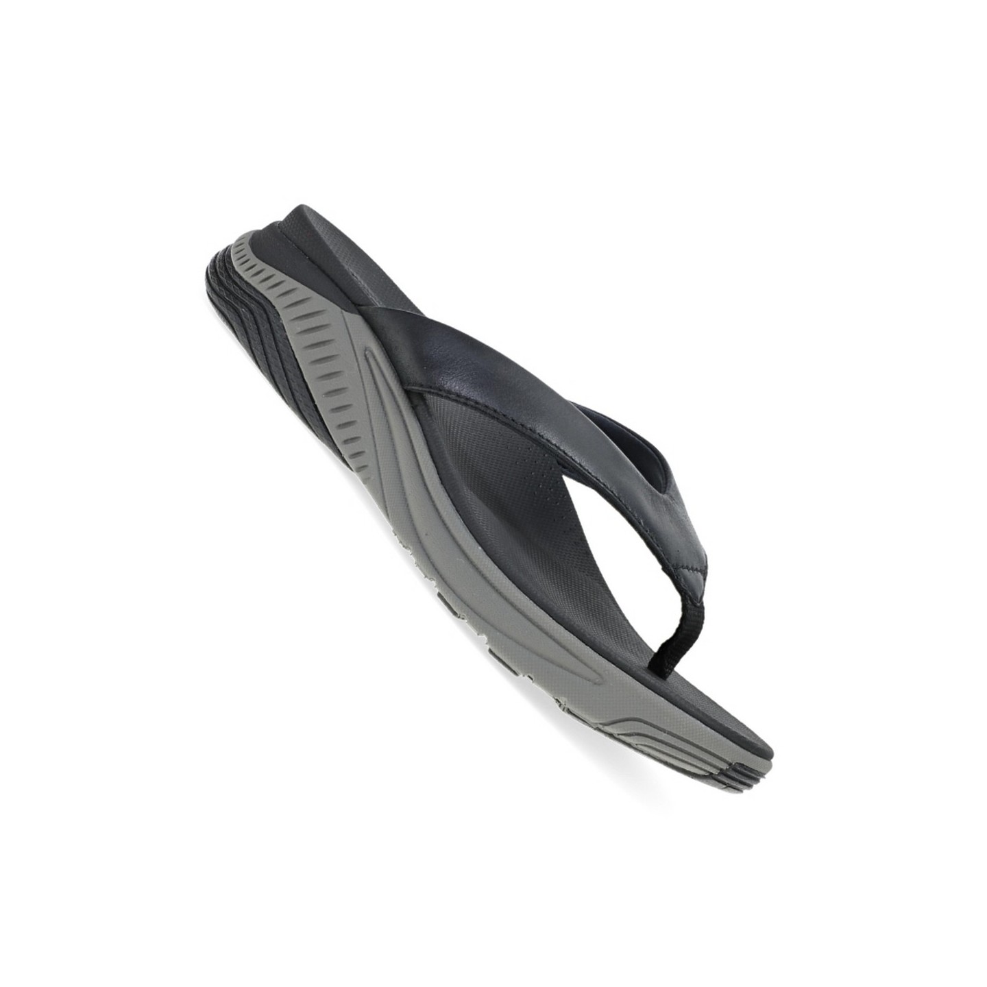 Rosemary Black Calf Walking Flip Flop by Dansko