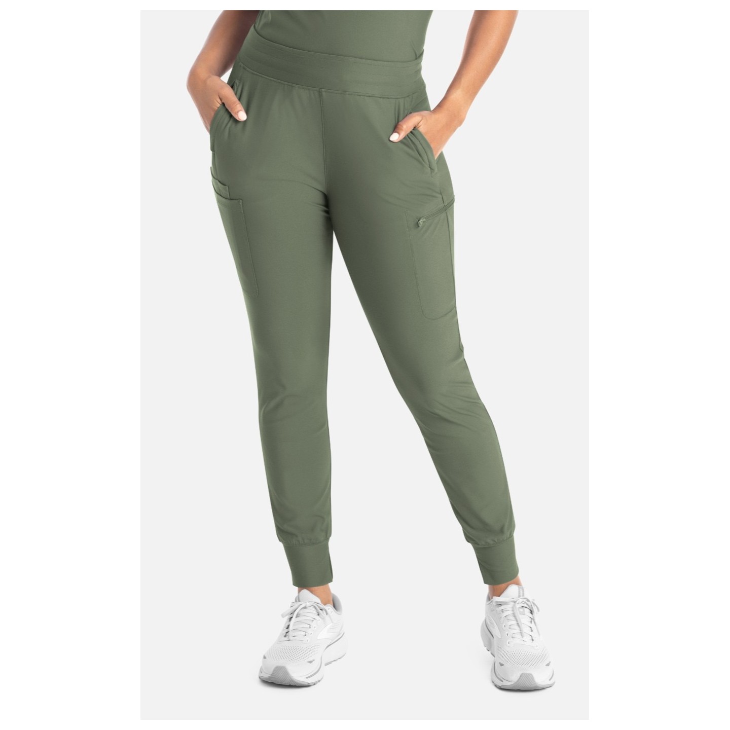 2901 Embrace Nelly Mid-Rise 6 Pocket Jogger Pants by Maevn