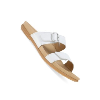 Sandale Justine White Full Grain pour Femmes par Dansko