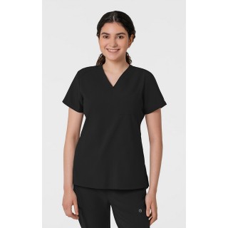 6045 W123 Women's Slim V-Neck Flex Top by Wink